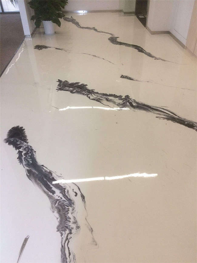 環(huán)氧地坪漆車庫圖，邢臺環(huán)氧防靜電地板(圖2)